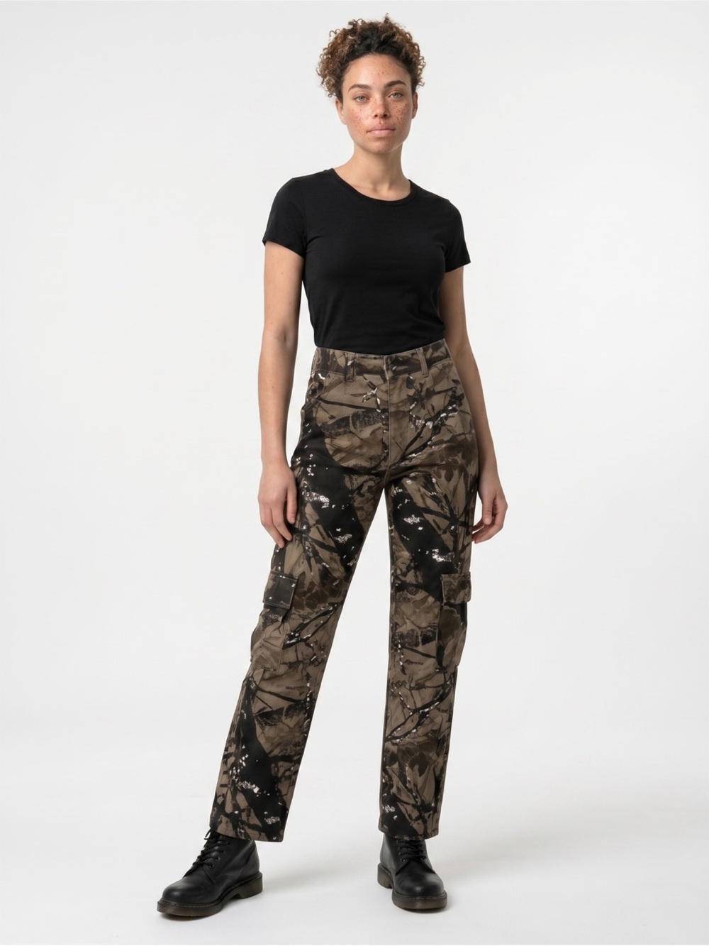Women's Straight Leg Camouflage Jeans